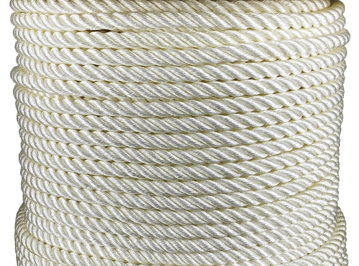 CANADA CORDAGE ROPE, 3-STRAND, TWISTED, 1190 LBS TENSILE, 1310 FT